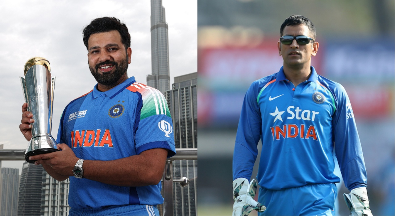 Collage: Rohit Sharma, MS Dhoni